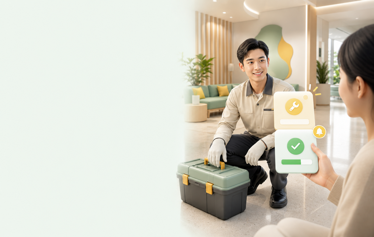住戶透過 eDoor 提交物業維修服務請求